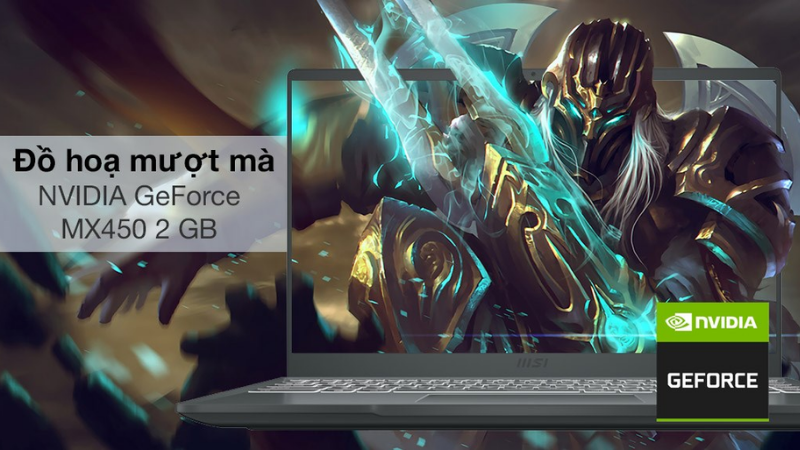 MSI Modern 14 B11SBU i5 1155G7 mang đồ họa sắc n&eacute;t với MX450