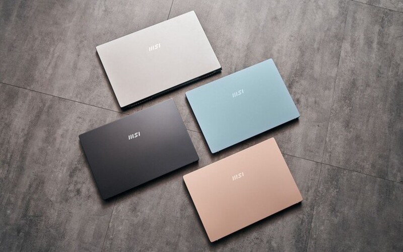 Màu sắc sang trọng của laptop MSI Modern 14
