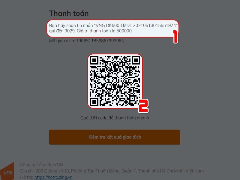 Nhắn tin hoặc quét mã QR