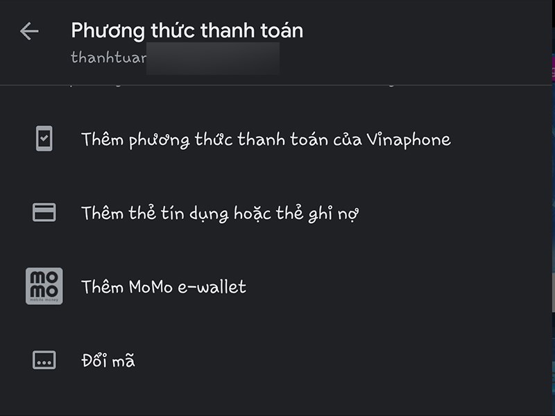 Chọn phương thức thanh to&aacute;n