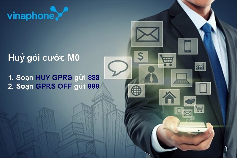 Cú pháp huỷ gói cước M0 VinaPhone