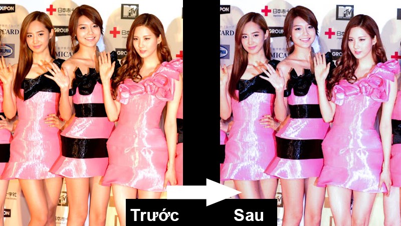 Hình ảnh sau khi khử nhám vàng Hình ảnh sau khi khử nhám vàng