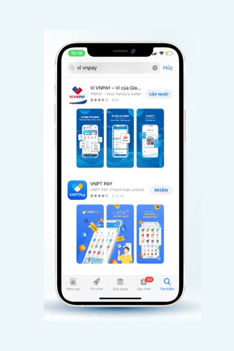 Bước 2: Tải v&iacute; VNPay