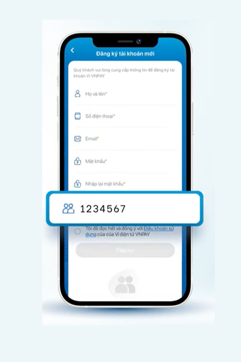 Bước 1: Nhập m&atilde; giới thiệu