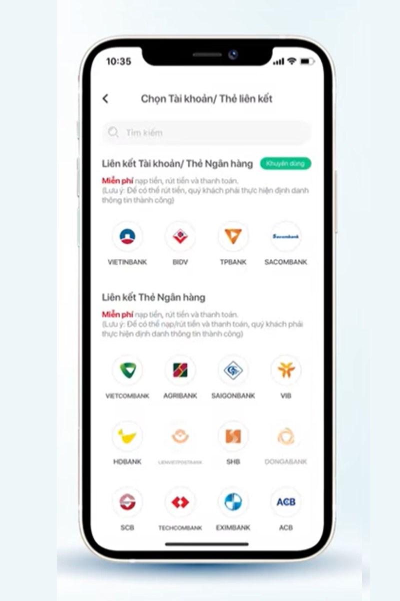 Bước 3: Li&ecirc;n kết ng&acirc;n h&agrave;ng nội địa