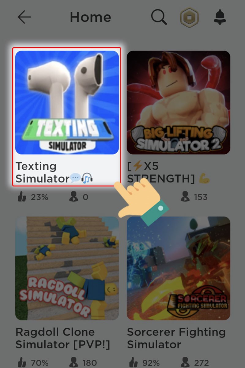 Chọn Texting Simulator