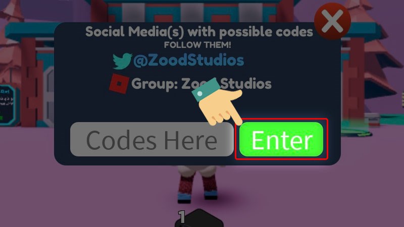 Nhấn Enter để x&aacute;c nhận nhận phần thưởng từ code