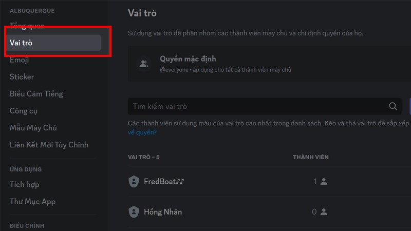 Đổi màu tên Discord trên máy tính bước 4