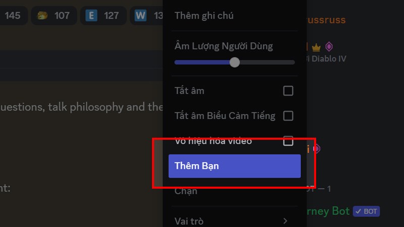 Kết bạn qua m&aacute;y chủ bước 4