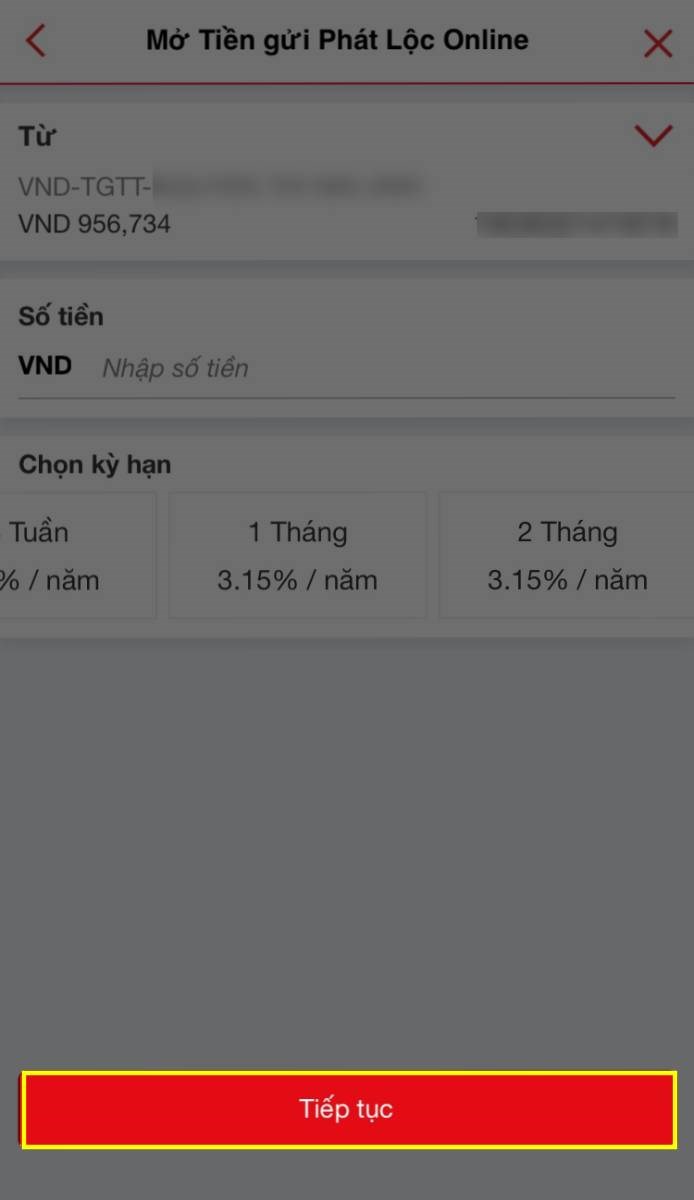 Chọn Tiếp tục