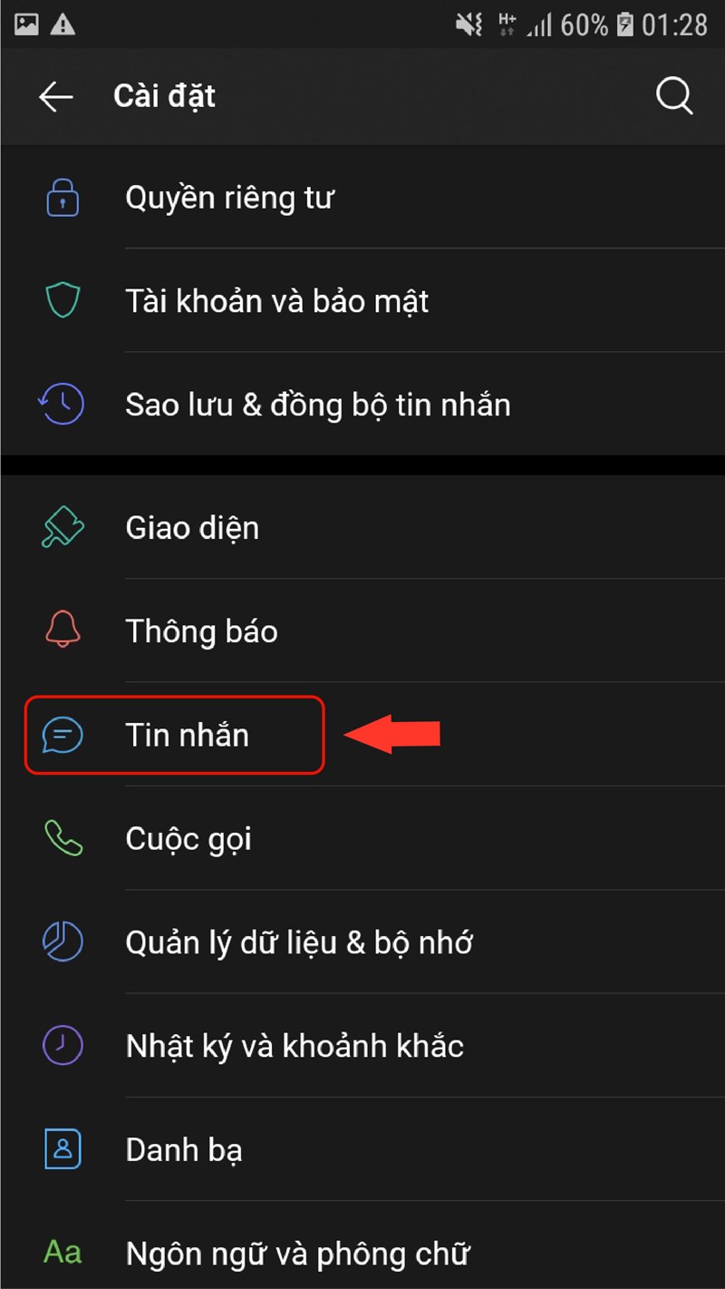 Nhắn tin xuống d&ograve;ng trong Zalo