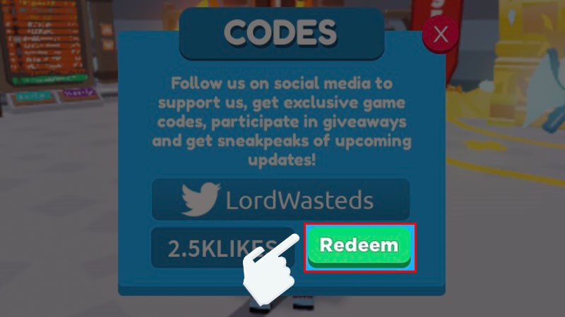 Nhấn vào mục Redeem Nhấn vào mục Redeem