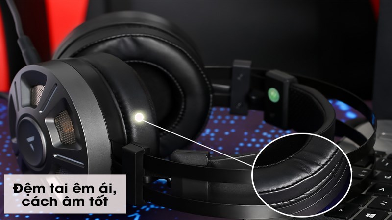 Tai nghe chụp tai Gaming 7.1 Rapoo VH510 Đen