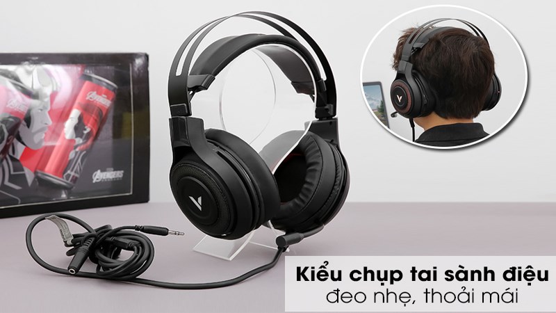 Tai nghe chụp tai Gaming Rapoo VH520C Đen