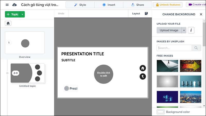 Slide được tạo