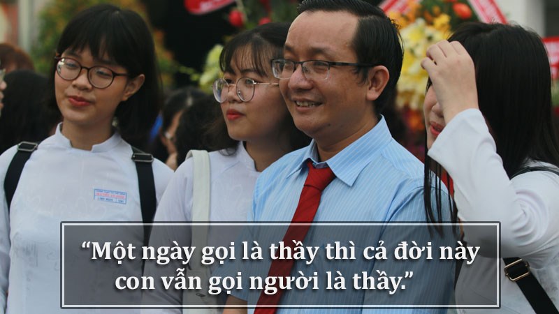 Một ngày gọi là thầy thì cả đời này con vẫn gọi người là thầy.