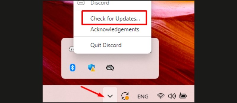 Cách kiểm tra cập nhật Discord