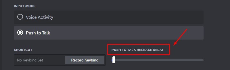 Push to Talk Release Delay