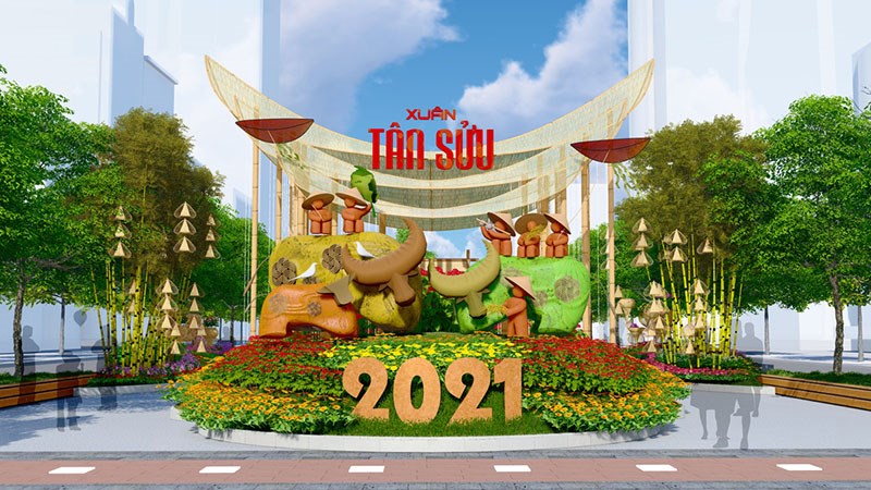 Đường hoa Nguyễn Huệ