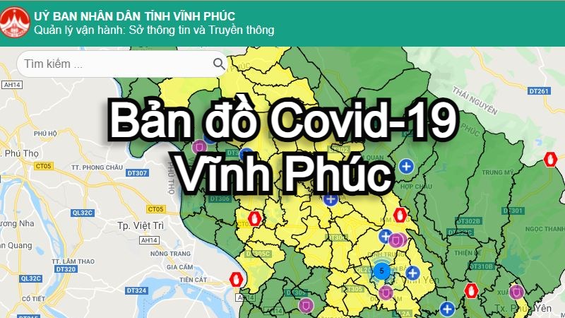 Cách xem bản đồ Covid-19 Vĩnh Phúc vùng xanh vùng đỏ Cách xem bản đồ Covid-19 Vĩnh Phúc vùng xanh vùng đỏ