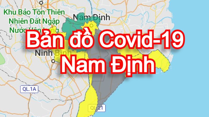 Sự phát triển của bản đồ vùng dịch Nam Định theo thời gian