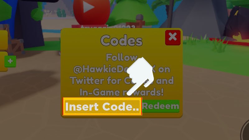 Nhập code v&agrave;o &ocirc; Insert Code