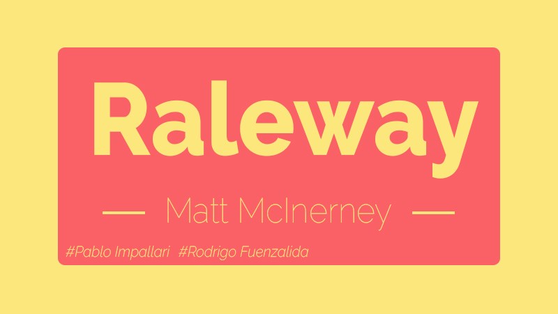 Giới thiệu font Raleway Giới thiệu font Raleway