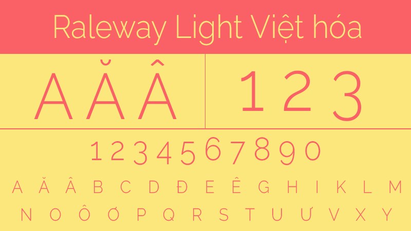 Raleway Light Việt hóa Raleway Light Việt hóa