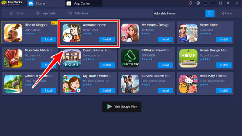 Tải về adorable home bằng giả lập