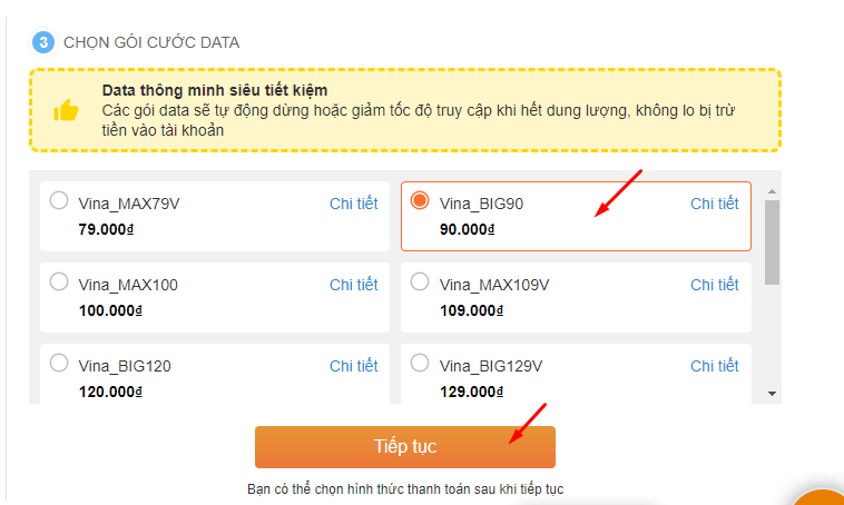 Chọn gói cước data phù hợp