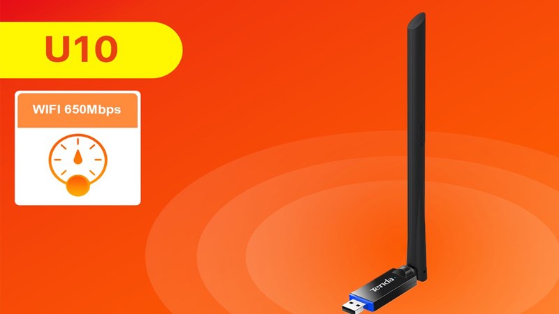 USB Wifi chuẩn AC 650Mbps Tenda U10