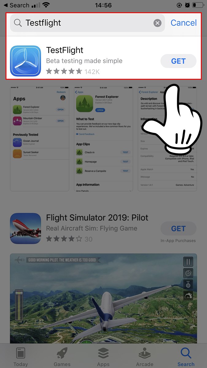 Tải TestFlight từ App Store
