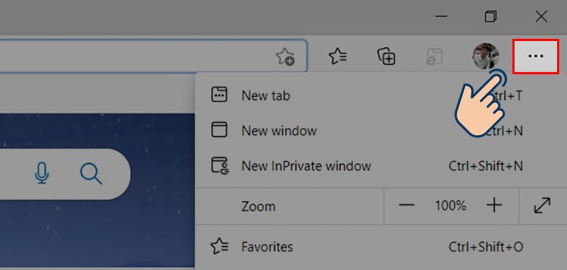 Chọn v&agrave;o biểu tượng ba chấm