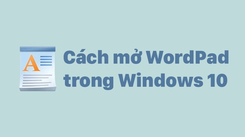 where is wordpad in windows 10