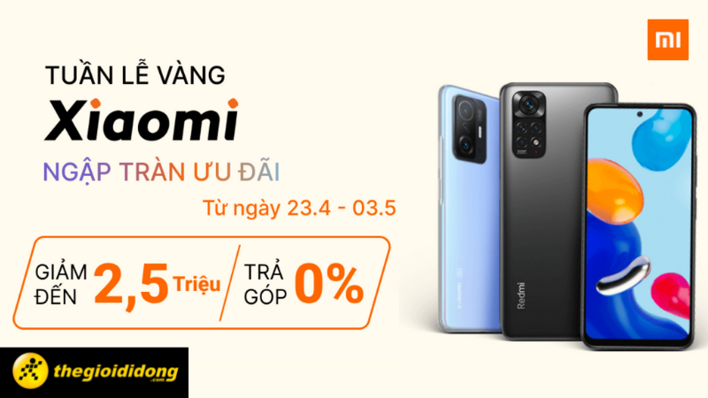 Tuần lễ v&agrave;ng Xiaomi: Điện thoại giảm gi&aacute; cực hot đến 2.5 triệu đồng