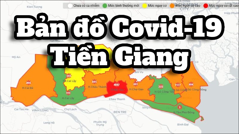 Cách xem bản đồ Covid-19 Tiền Giang vùng xanh vùng đỏ