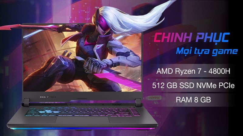 Asus ROG Strix Gaming G15 G513IH có hiệu suất chơi game mạnh mẽ Asus ROG Strix Gaming G15 G513IH có hiệu suất chơi game mạnh mẽ
