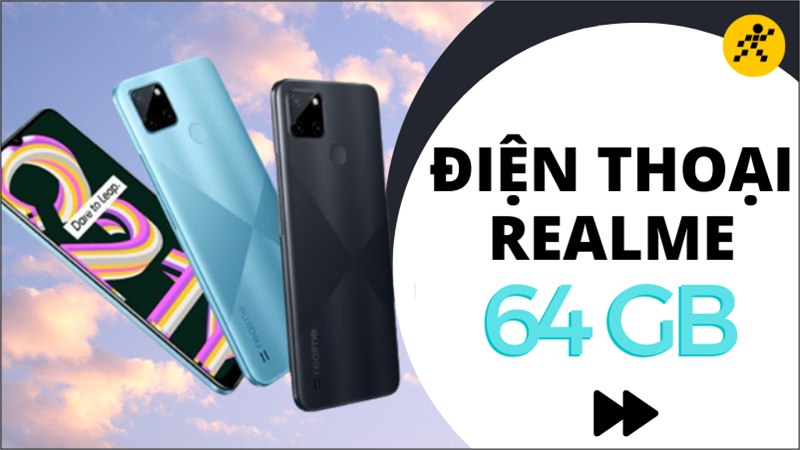 Tổng hợp 5 điện thoại Realme 64GB thoải m&aacute;i lưu trữ, gi&aacute; mềm