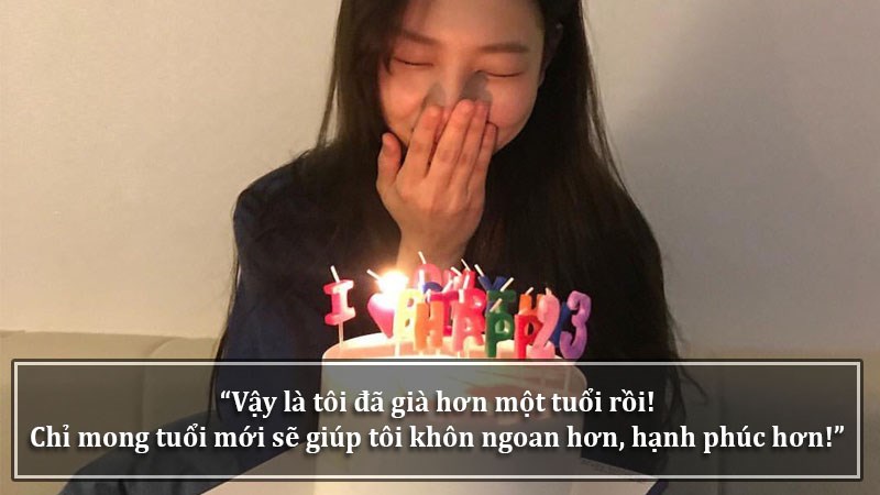 Vậy là tôi đã già hơn một tuổi rồi! Chỉ mong tuổi mới sẽ giúp tôi khôn ngoan hơn, hạnh phúc hơn!