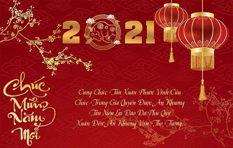 Mẫu thiệp xuân Tân Sửu 6