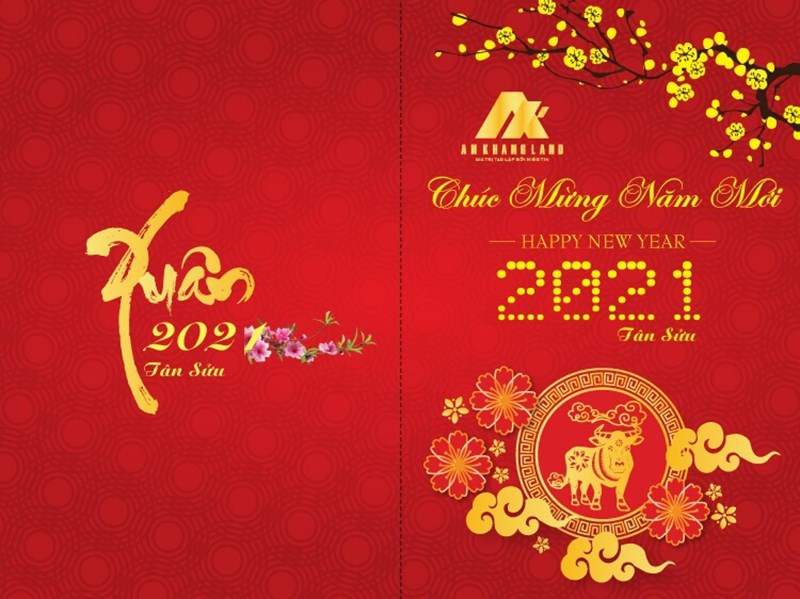 Mẫu thiệp xuân Tân Sửu 9