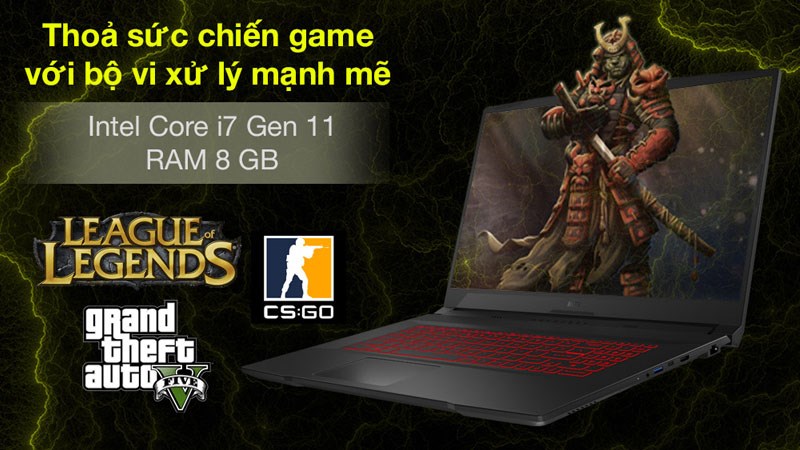 Laptop MSI Katana GF76 11UC i7 11800H