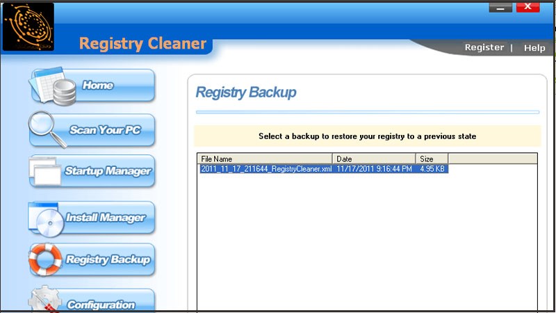 uFlysoft Registry Cleaner