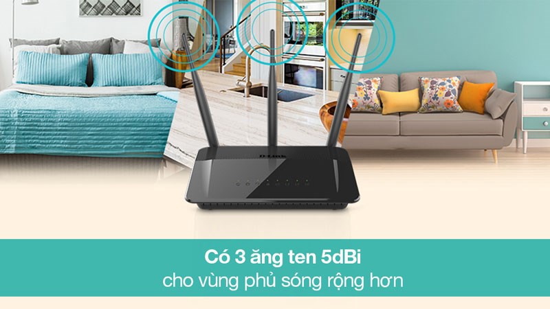 Router Wifi Chuẩn AC750 D-Link DIR-809 