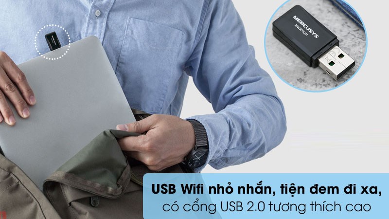 USB Wifi 300 Mbps Mercusys MW300UM 