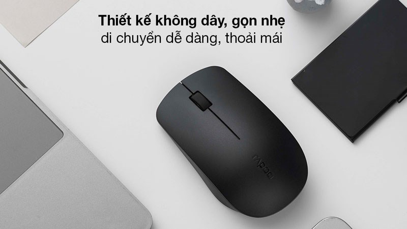 Chuột Không Dây Rapoo M20 Plus Đen