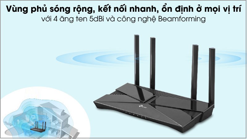 Router Wifi Chuẩn Wifi 6 AX1500 TP-Link Archer AX10