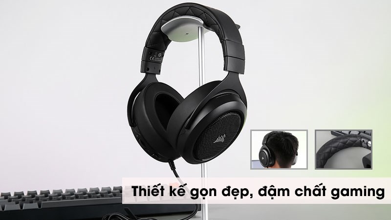 Tai nghe Gaming Corsair HS50 PRO Stereo Carbon