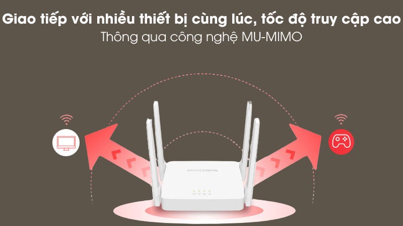 Router Wifi Chuẩn AC1200 Mercusys AC10