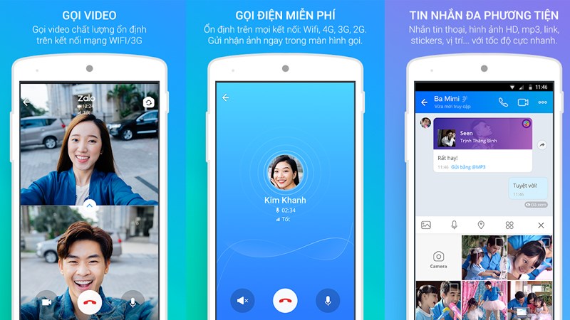 Nhắn tin, gọi video miễn phí trên Zalo